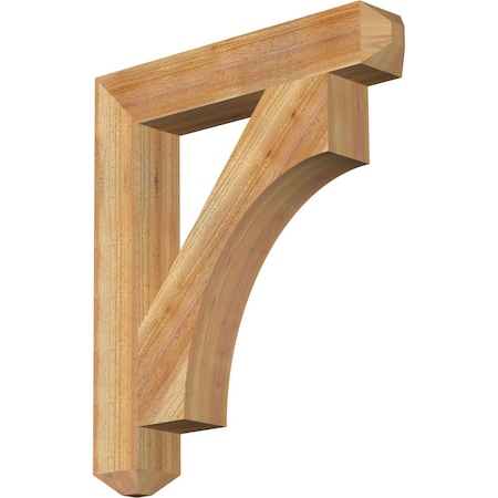 Ekena Millwork Westlake Craftsman Rough Sawn Bracket, Western Red Cedar, 4"W x 24"D x 28"H BKT04X24X28WTL04RWR